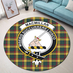 MacMillan Old Modern Tartan Crest Round Rug