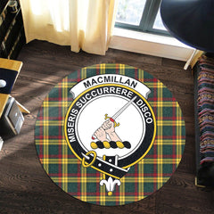 MacMillan Old Modern Tartan Crest Round Rug
