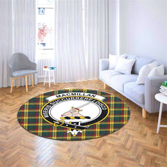 MacMillan Old Modern Tartan Crest Round Rug