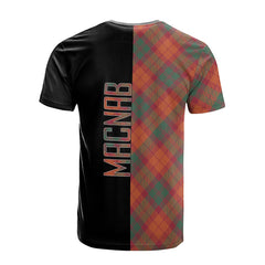 MacNab Ancient Tartan T-Shirt Half of Me - Cross Style