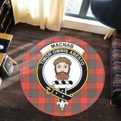 MacNab Ancient Tartan Crest Round Rug