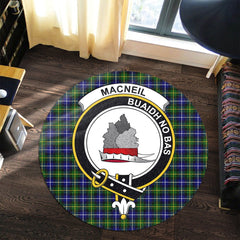 MacNeil of Barra Modern Tartan Crest Round Rug