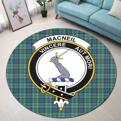 MacNeil of Colonsay Ancient Tartan Crest Round Rug