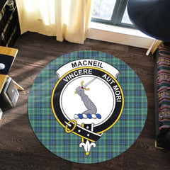 MacNeil of Colonsay Ancient Tartan Crest Round Rug