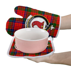 MacNicol Of Scorrybreac Tartan Crest Oven Mitt And Pot Holder (2 Oven Mitts + 1 Pot Holder)