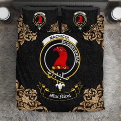 MacNicol (of Scorrybreac) Crest Black Bedding Set