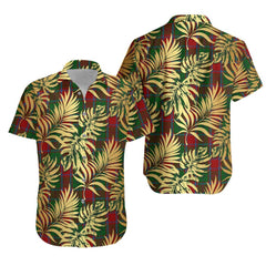 MacPhail Blue Bands Tartan Vintage Leaves Hawaiian Shirt