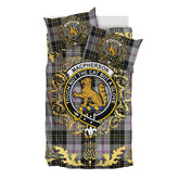 MacPherson Dress 02 Tartan Crest Bedding Set - Golden Thistle Style