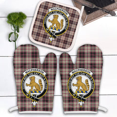 MacPherson Hunting Ancient Tartan Crest Oven Mitt And Pot Holder (2 Oven Mitts + 1 Pot Holder)