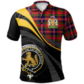 MacPherson Modern Tartan Polo Shirt - Royal Coat Of Arms Style
