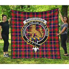 MacPherson Modern Tartan Crest Quilt