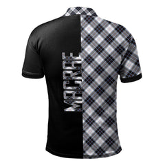 MacRae Dress Modern Tartan Polo Shirt Half of Me - Cross Style