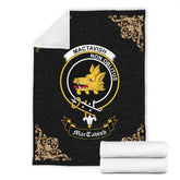 MacTavish Crest Tartan Premium Blanket Black