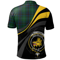 MacTavish Cash Tartan Polo Shirt - Royal Coat Of Arms Style