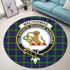 Munro Ancient Tartan Crest Round Rug