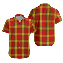 Maguire Black Tartan Hawaiian Shirt