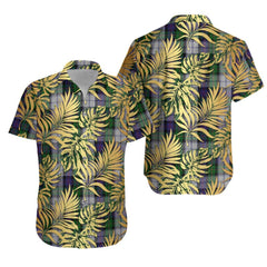 Malcolm Dress 03 Tartan Vintage Leaves Hawaiian Shirt