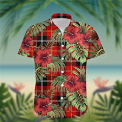 Marjoribanks Tartan Hawaiian Shirt Hibiscus, Coconut, Parrot, Pineapple - Tropical Garden Shirt