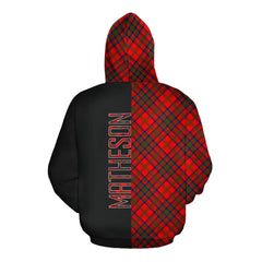 Matheson Modern Tartan Hoodie Half of Me - Cross Style