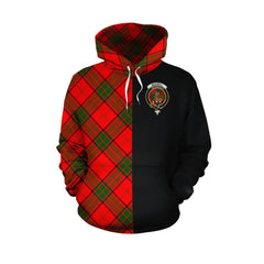 Maxwell Modern Tartan Hoodie Half of Me - Cross Style