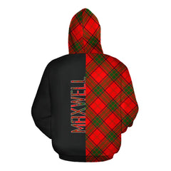 Maxwell Modern Tartan Hoodie Half of Me - Cross Style
