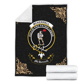 McKerrell Crest Tartan Premium Blanket Black
