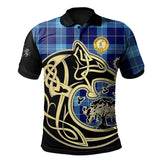 McKerrell Tartan Polo Shirt Viking Wolf