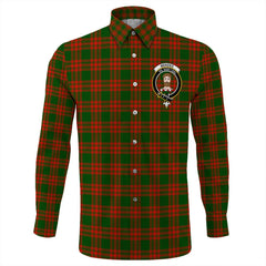 Menzies Green Modern Tartan Long Sleeve Button Shirt