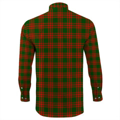 Menzies Green Modern Tartan Long Sleeve Button Shirt