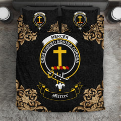 Mercer Crest Black Bedding Set