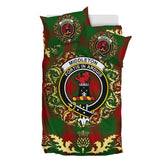 Middleton Tartan Crest Bedding Set - Golden Thistle Style