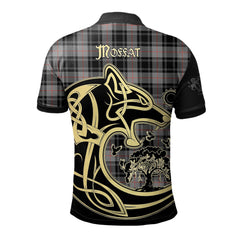 Moffat Modern Tartan Polo Shirt Viking Wolf
