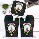 Morrison Modern Tartan Crest Oven Mitt And Pot Holder (2 Oven Mitts + 1 Pot Holder)