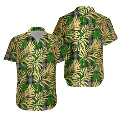 Moss Tartan Vintage Leaves Hawaiian Shirt