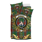 Muirhead 02 Tartan Crest Bedding Set - Golden Thistle Style