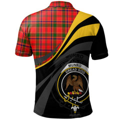Munro Modern Tartan Polo Shirt - Royal Coat Of Arms Style
