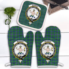 Murray Of Atholl Ancient Tartan Crest Oven Mitt And Pot Holder (2 Oven Mitts + 1 Pot Holder)