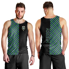 Murray of Atholl Ancient Tartan Crest Men's Tank Top - Cross Style