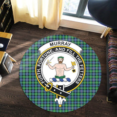 Murray of Atholl Ancient Tartan Crest Round Rug