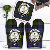 Murray Of Atholl Modern Tartan Crest Oven Mitt And Pot Holder (2 Oven Mitts + 1 Pot Holder)