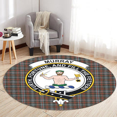Murray of Atholl Weathered Tartan Crest Round Rug