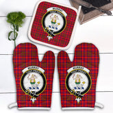 Murray Of Tulloch Modern Tartan Crest Oven Mitt And Pot Holder (2 Oven Mitts + 1 Pot Holder)