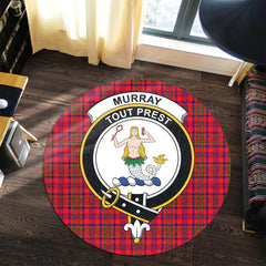 Murray of Tulloch Modern Tartan Crest Round Rug