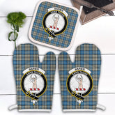 Napier Ancient Tartan Crest Oven Mitt And Pot Holder (2 Oven Mitts + 1 Pot Holder)