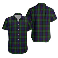 Nicolson Green Hunting Tartan Hawaiian Shirt