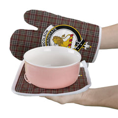 Nicolson Hunting Weathered Tartan Crest Oven Mitt And Pot Holder (2 Oven Mitts + 1 Pot Holder)