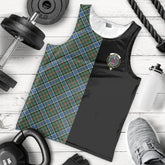 Ogilvie Hunting Ancient Tartan Crest Men's Tank Top - Cross Style