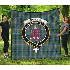 Ogilvie (Ogilvy) Hunting Ancient Tartan Quilt