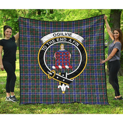 Ogilvie (Ogilvy) Hunting Modern Tartan Quilt