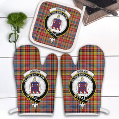 Ogilvie Of Airlie Ancient Tartan Crest Oven Mitt And Pot Holder (2 Oven Mitts + 1 Pot Holder)